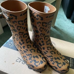 Hunter Leopard Rain Boots